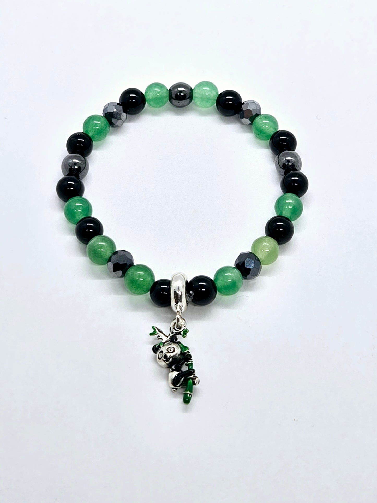 Green Panda Children's Bracelet
