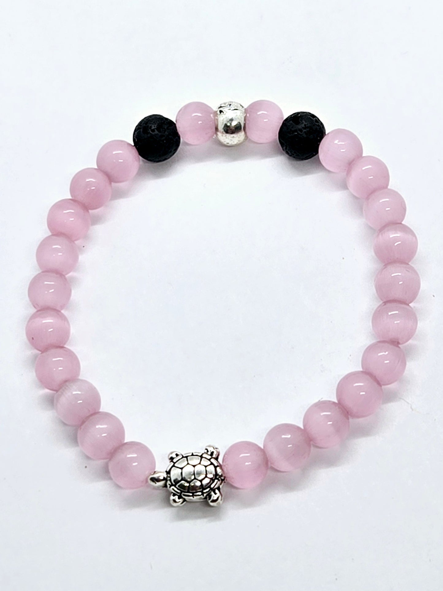 Children's pink turtle bracelet