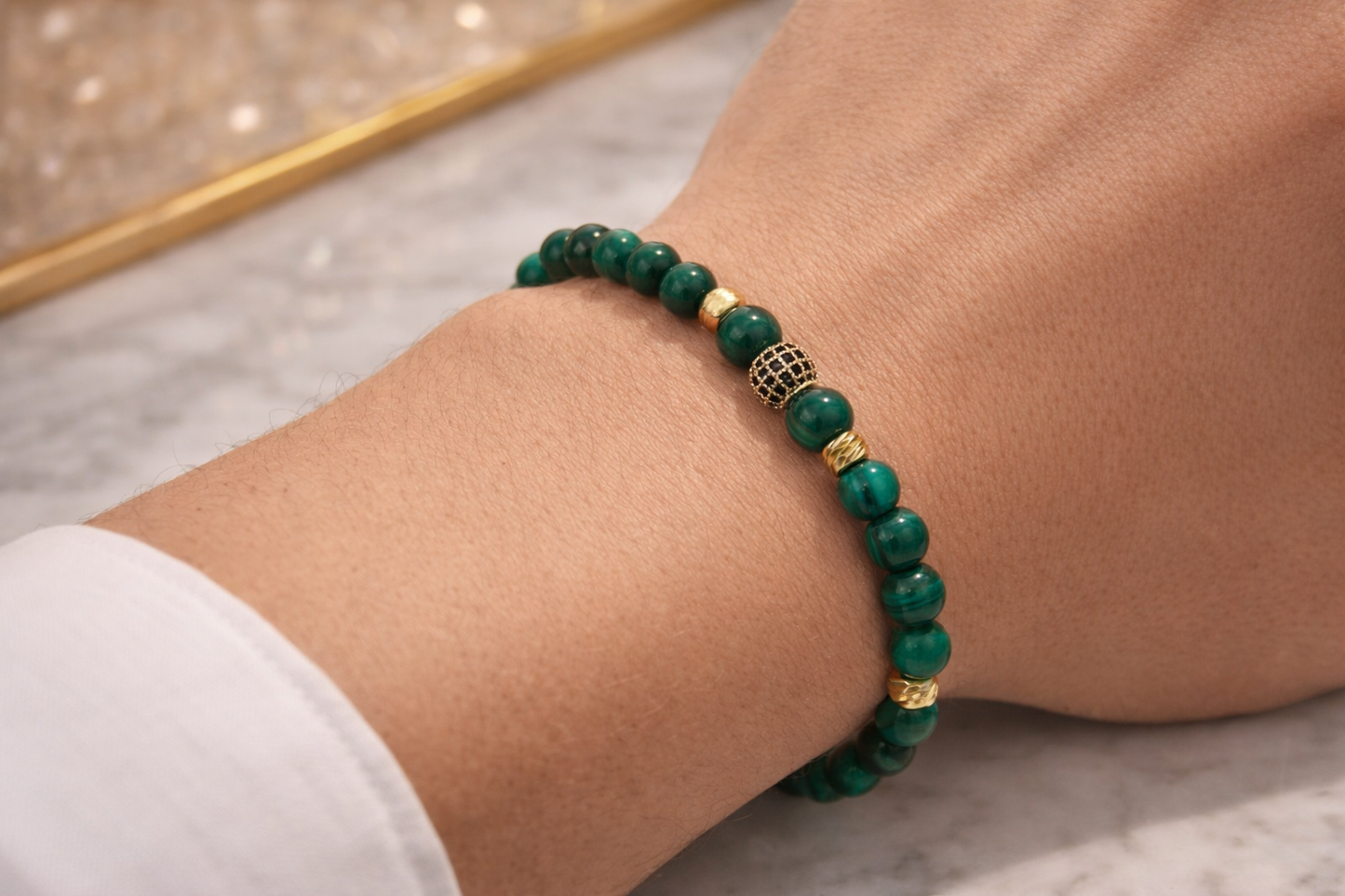 Bracelet Malachite – Pierre naturelle 6 mm