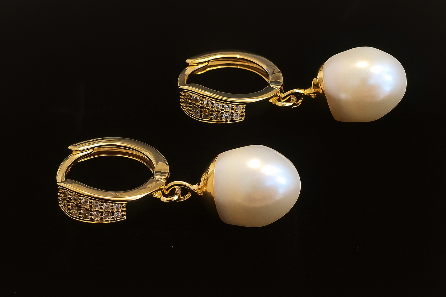 Boucles d'oreilles eau douce