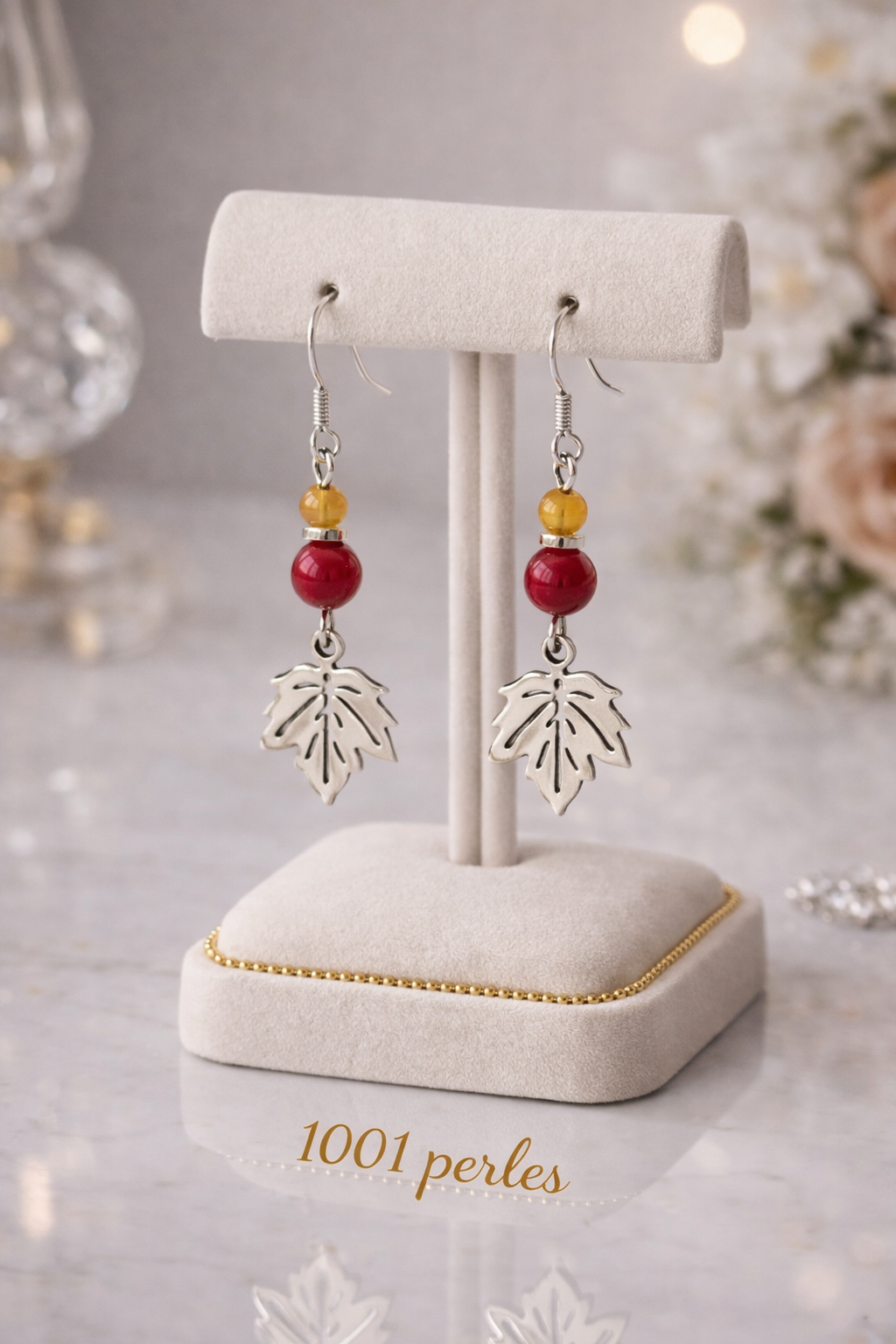 Boucles d'oreilles Feuille d'Érable