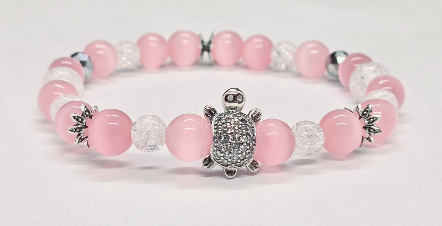 Bracelet Tortue Rose