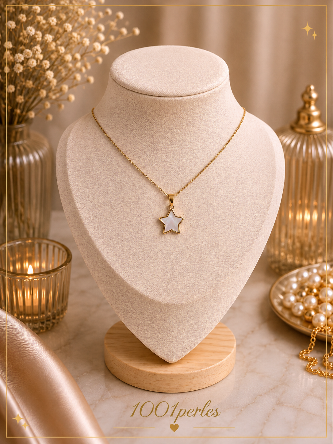 Collier Etoile nacre