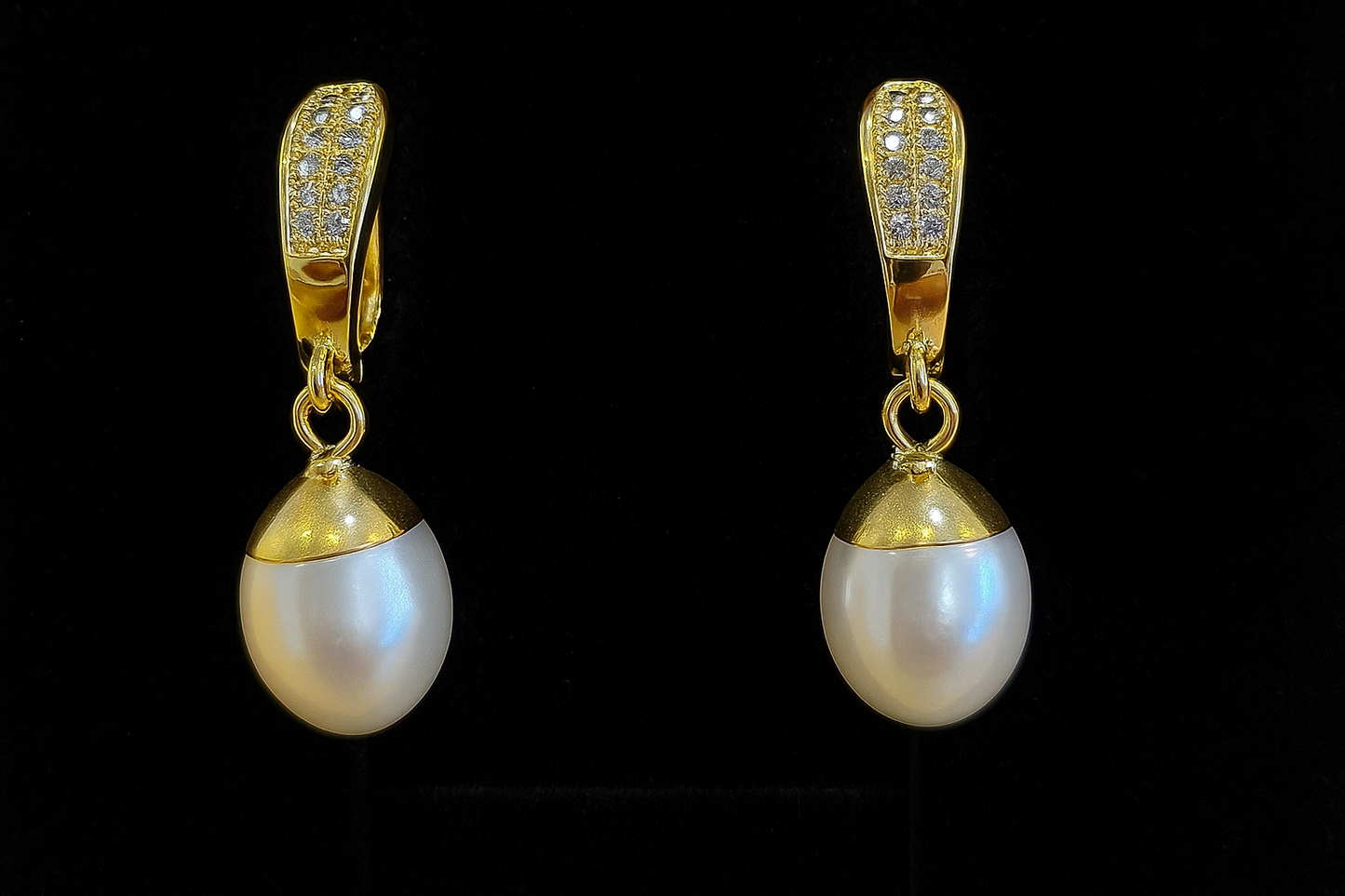 Boucles d'oreilles eau douce