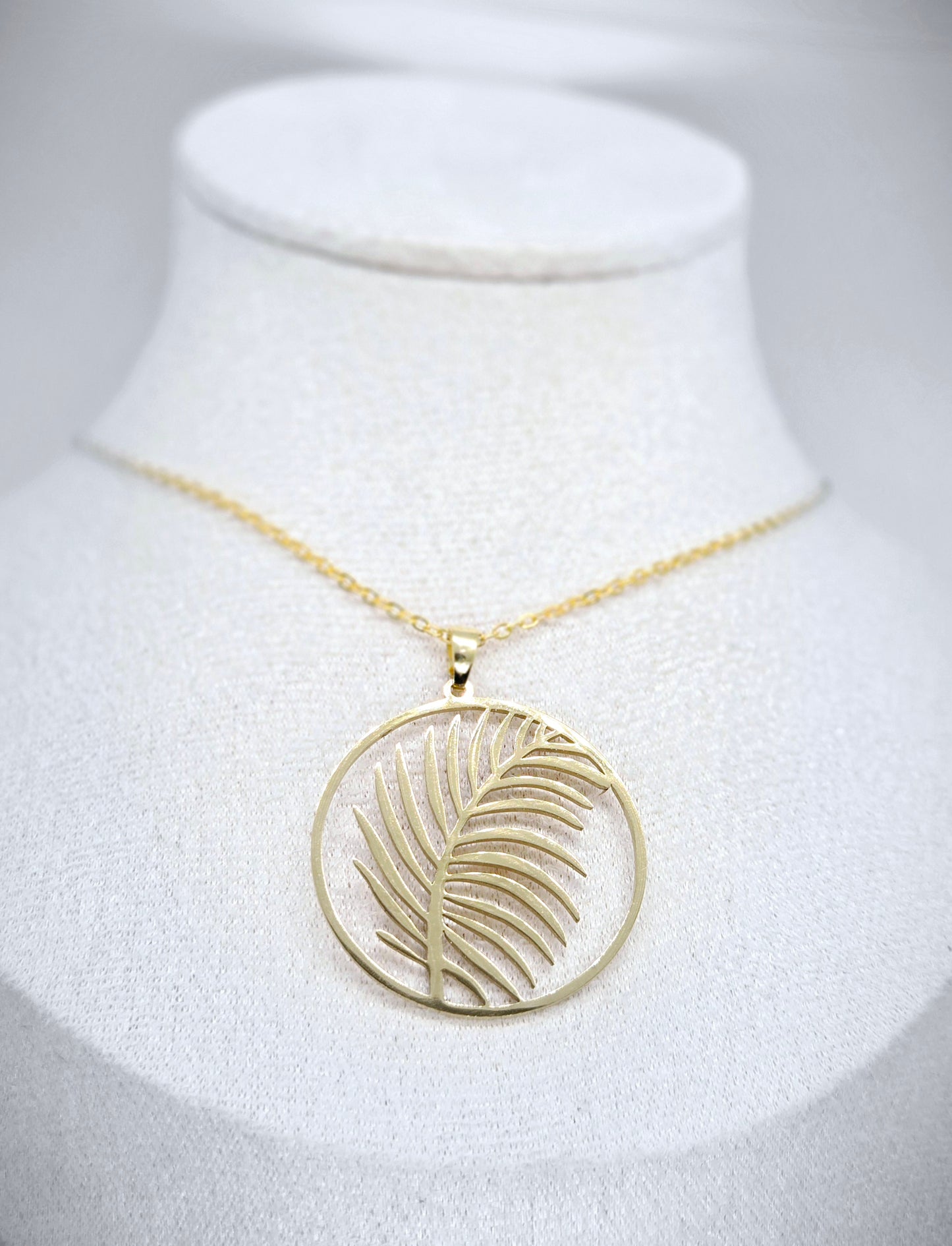 Collier feuille palmier