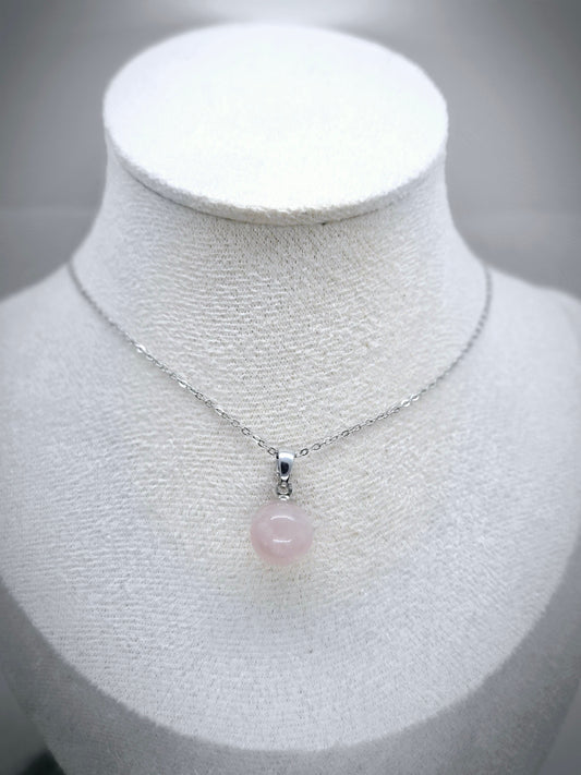 Collier Quartz rose