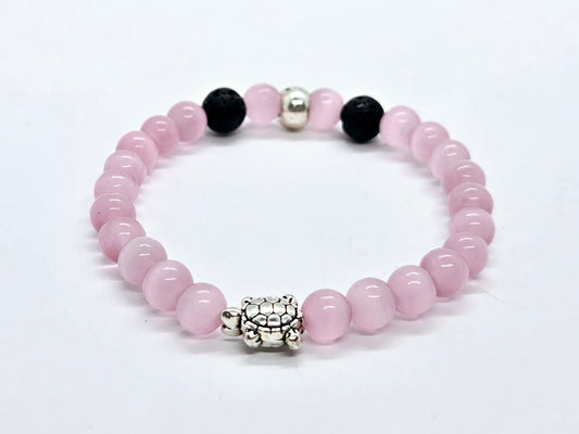 Bracelet enfant Tortue rose