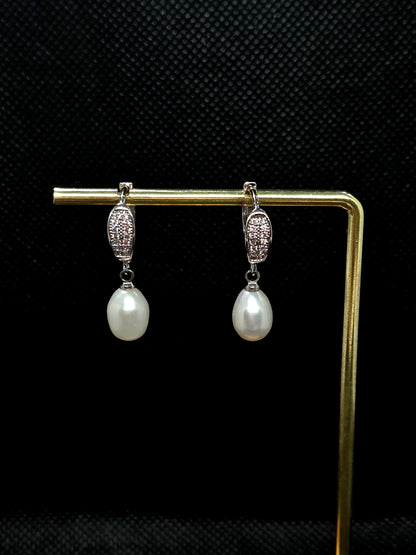 Boucles d'oreilles perles eau douce