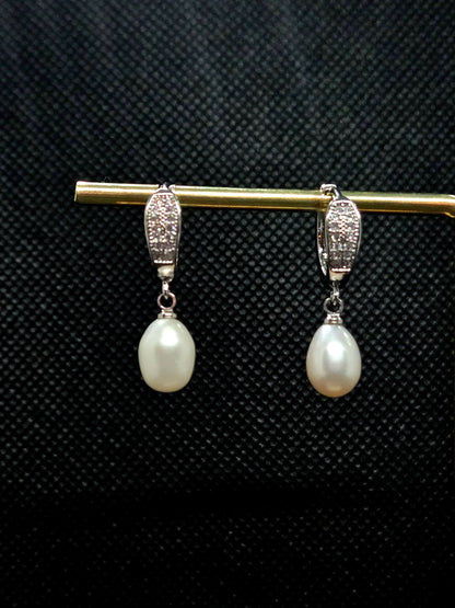 Boucles d'oreilles perles eau douce