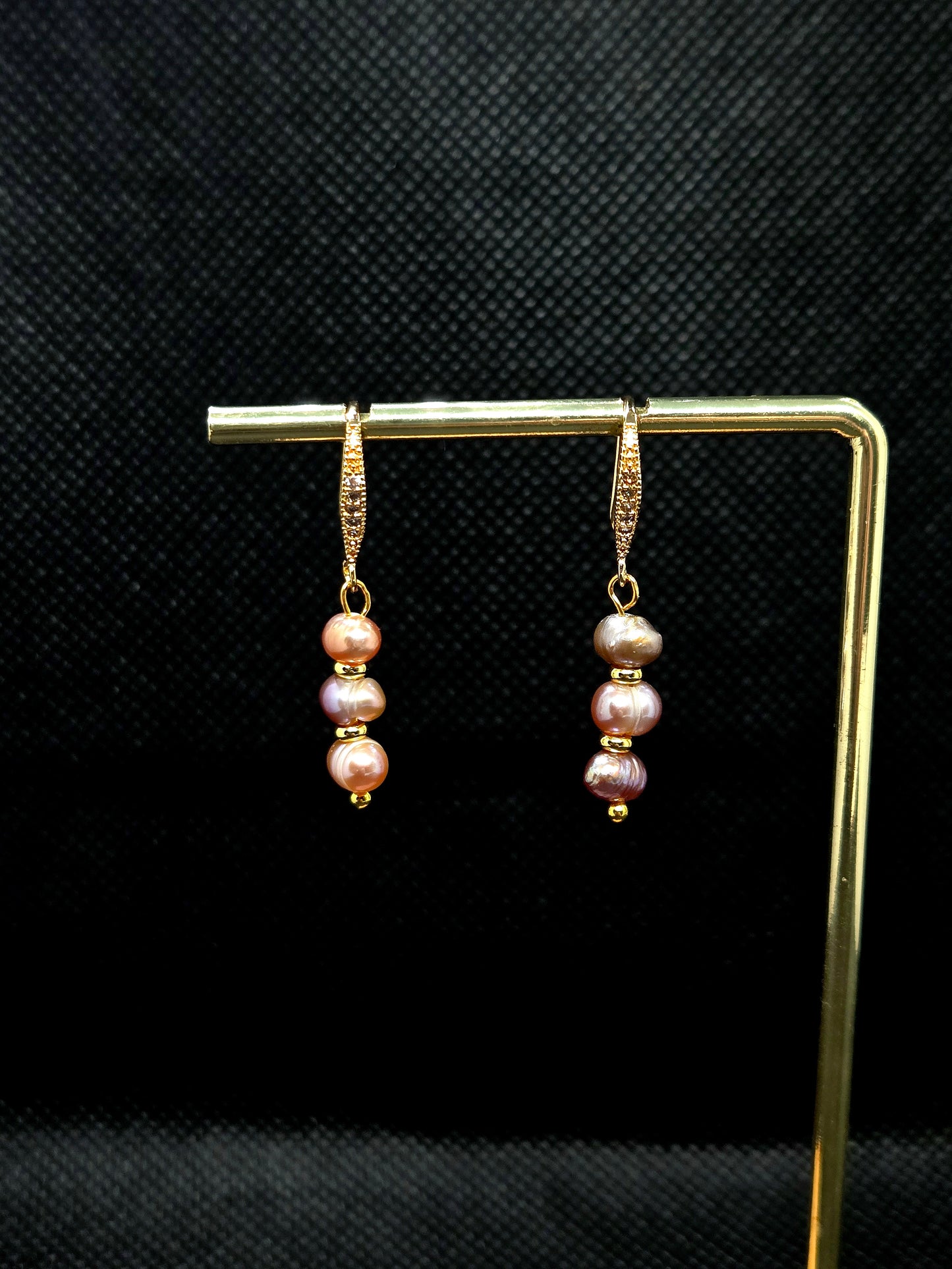 Boucles d'oreilles en perles d’eau douce