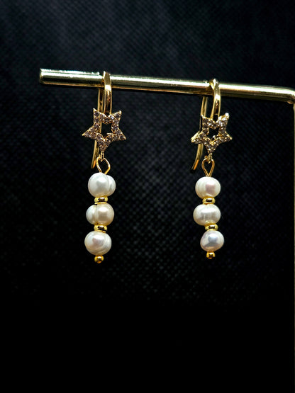 Boucles d'oreilles en perles d’eau douce