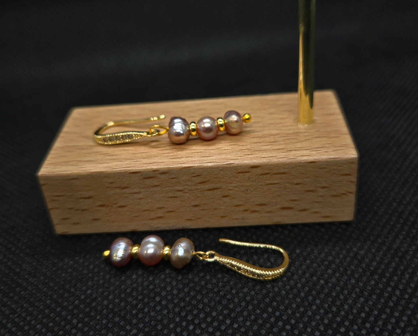 Boucles d'oreilles en perles d’eau douce