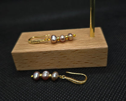 Boucles d'oreilles en perles d’eau douce