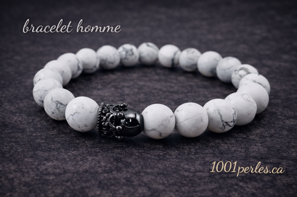 Howlite bracelet size L