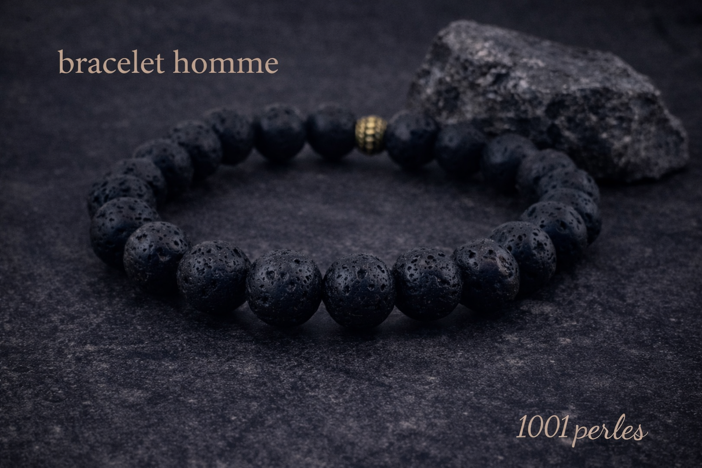 Men's Lava Stone Bracelet