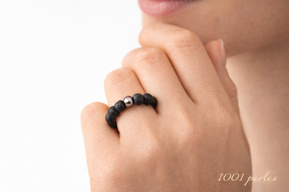 Lava stone ring
