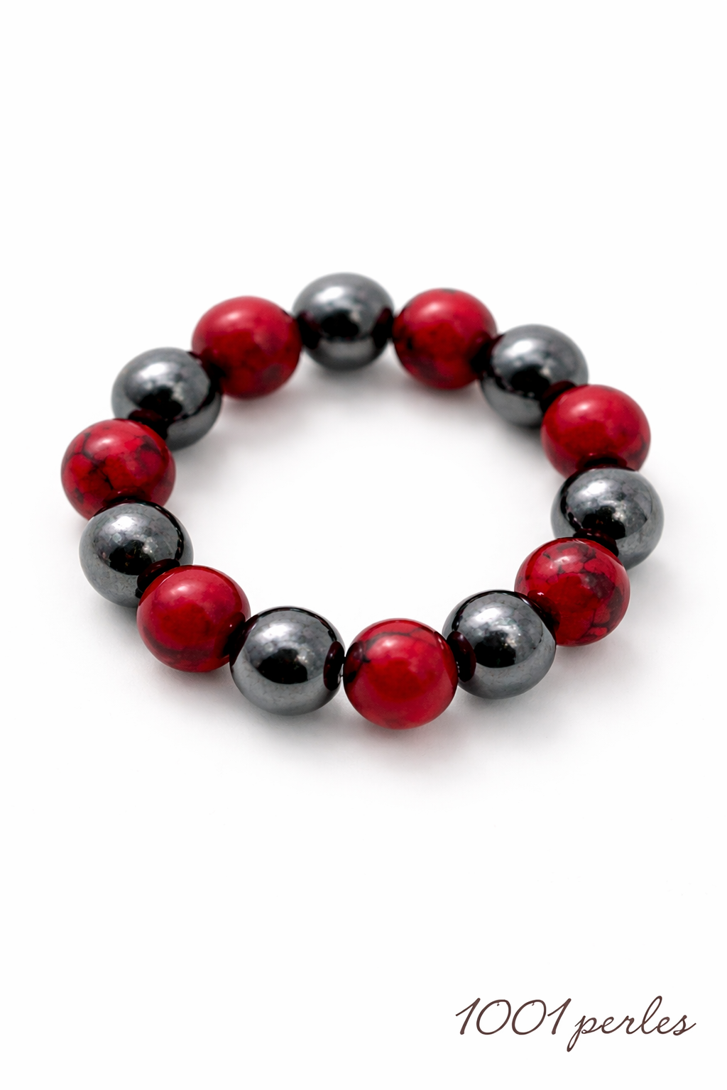 Hematite-Howlite Ring