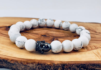 Bracelet howlite taille L