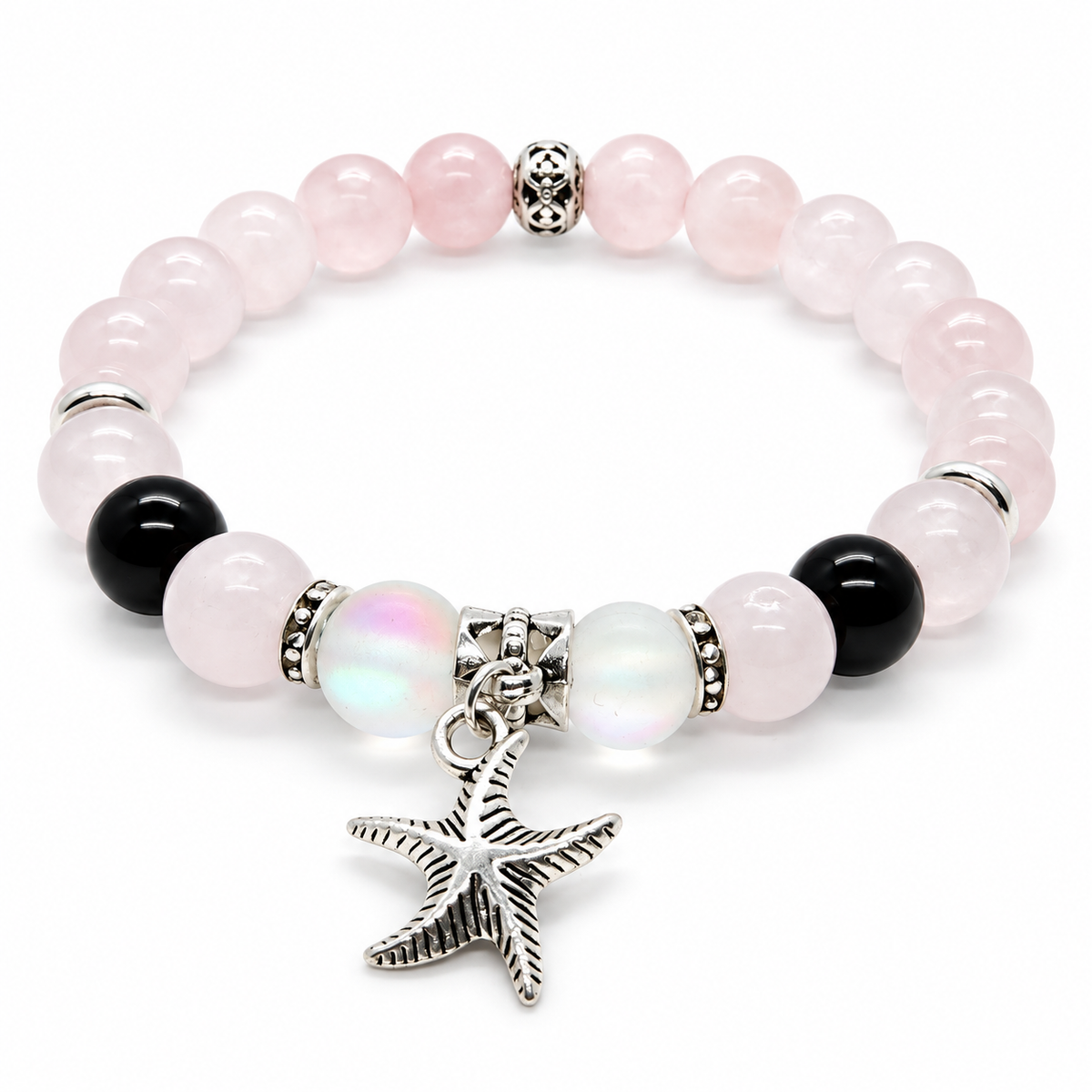 Bracelet étoile de mer sur fond blanc – 1001 Perles