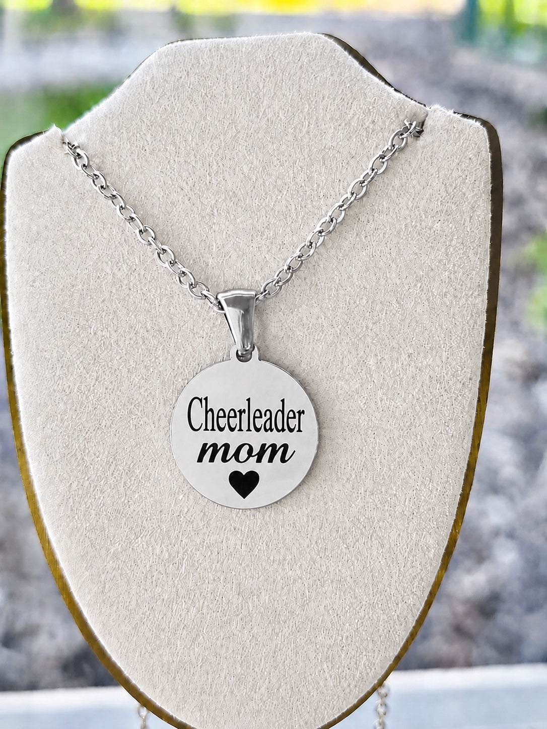 Collier Cheerleader Mom argent