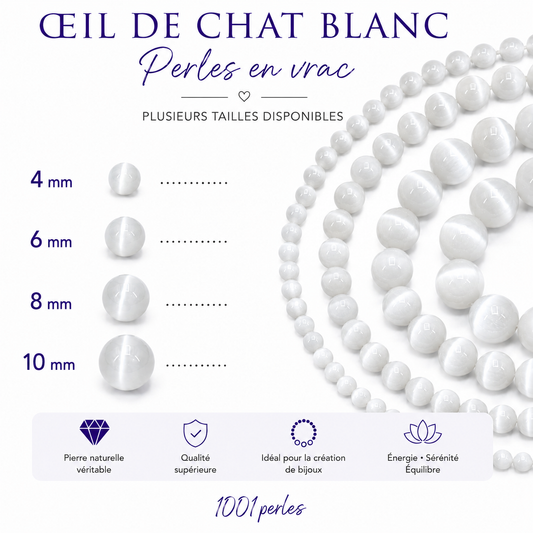 Oeil de chat blanche en vrac