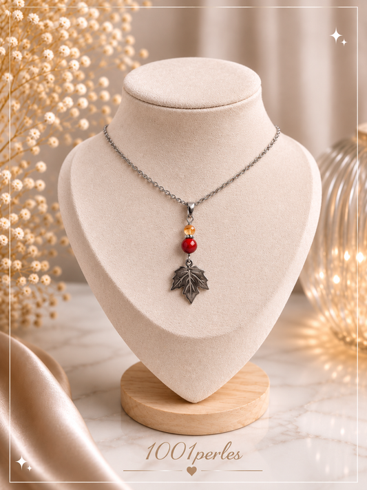 Collier feuille d'érable