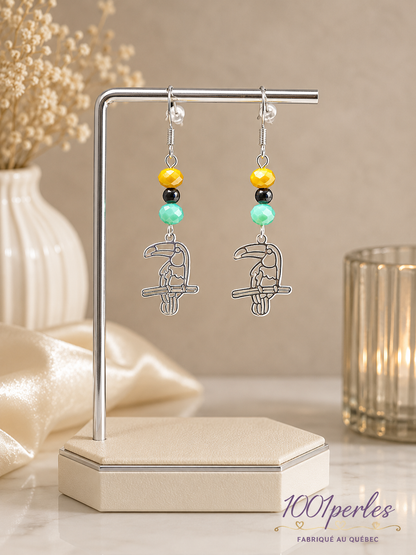 Boucles d'oreilles Toucan