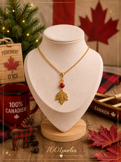 Collier feuille d'érable