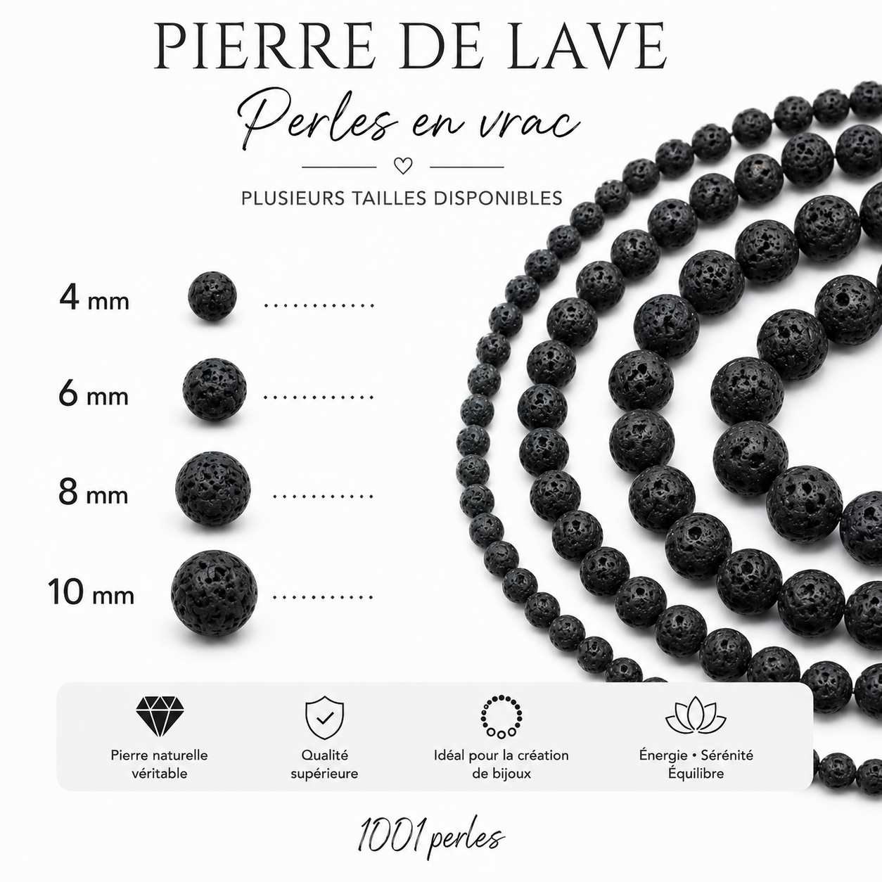 Pierre de lave en vrac