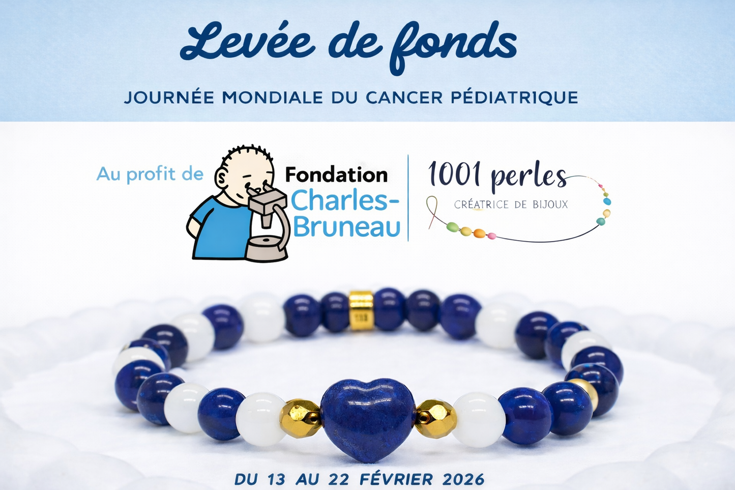 Bracelet au profit de la Fondation Charles-Bruneau