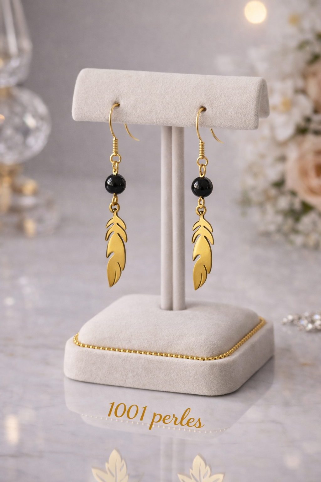 Boucles d'oreilles plume