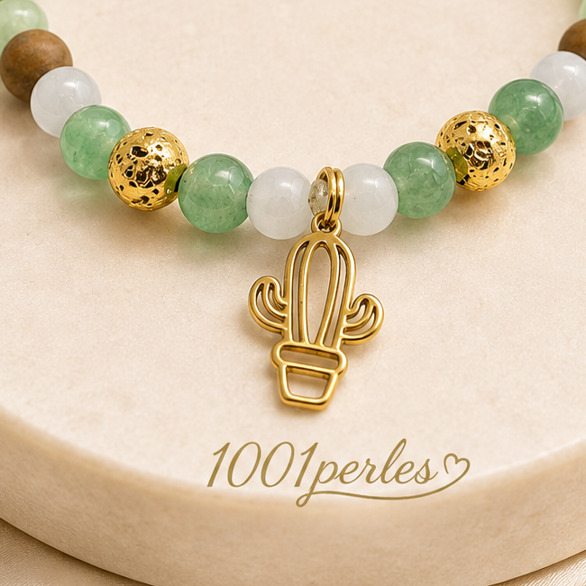 Gros plan du Bracelet Cactus — détail du bijou réel