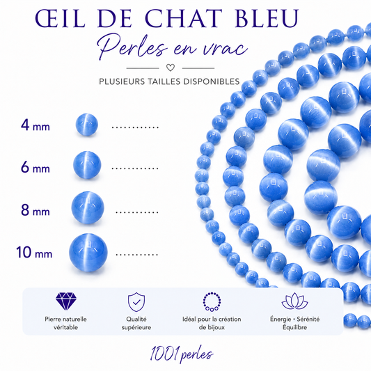 Oeil de chat bleu en vrac