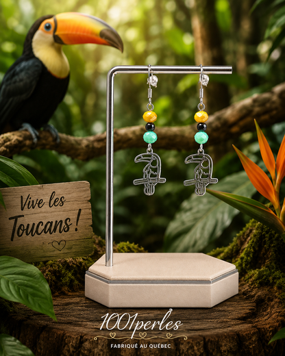 Boucles d'oreilles Toucan