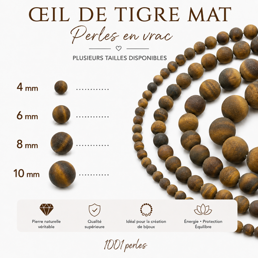 Oeil de tigre mat en vrac