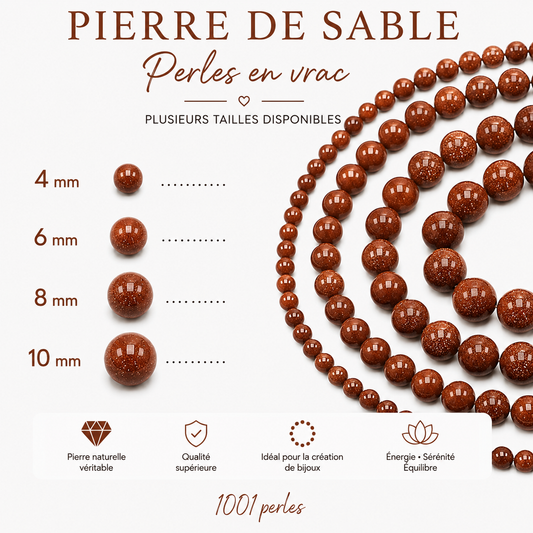 Pierre de sable marron en vrac