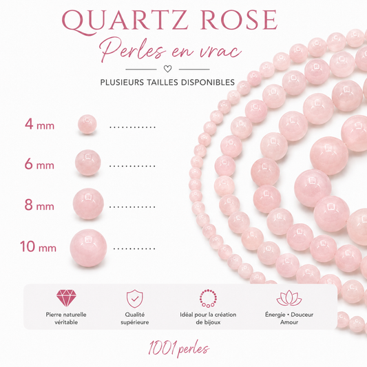 Quartz rose en vrac